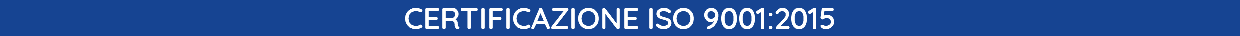 CERTIFICAZIONE ISO 9001:2015